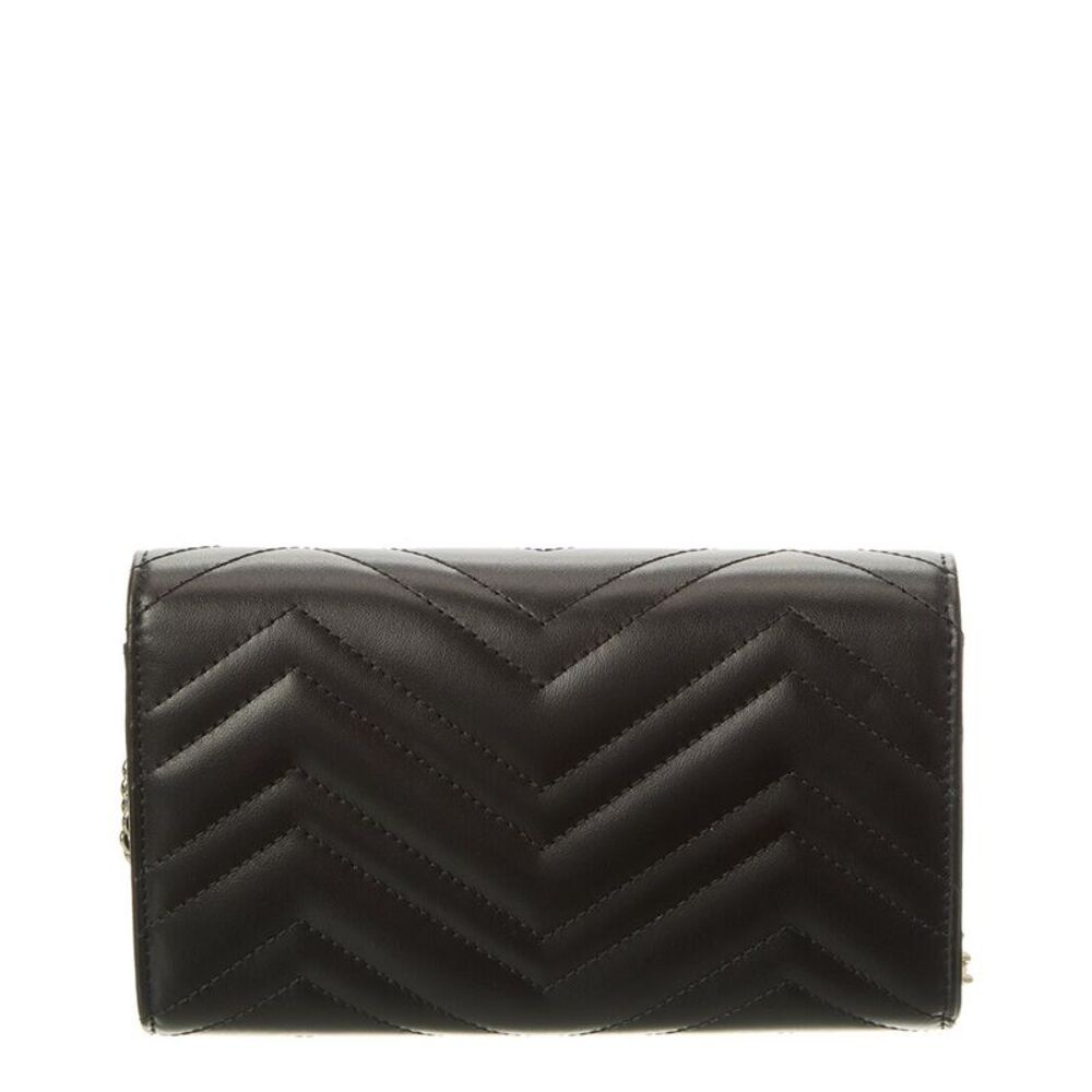 Gucci Gg Marmont Leather Crossbody, Black - Picture 2 of 4